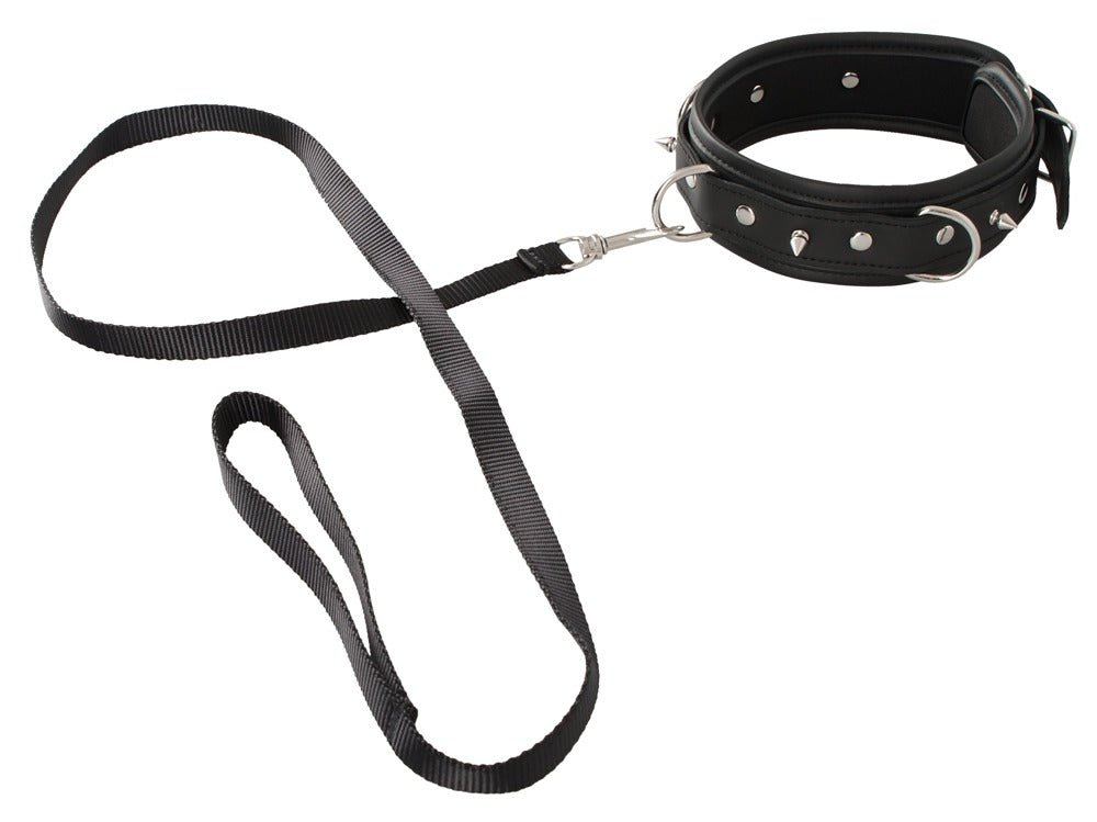 3-Obroża ze smyczą ćwieki zestaw bdsm bondage sex-3