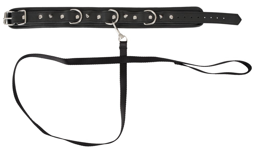 7-Obroża ze smyczą ćwieki zestaw bdsm bondage sex-7