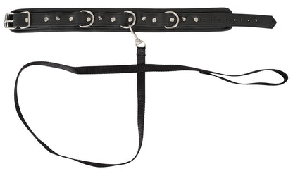 7-Obroża ze smyczą ćwieki zestaw bdsm bondage sex-7