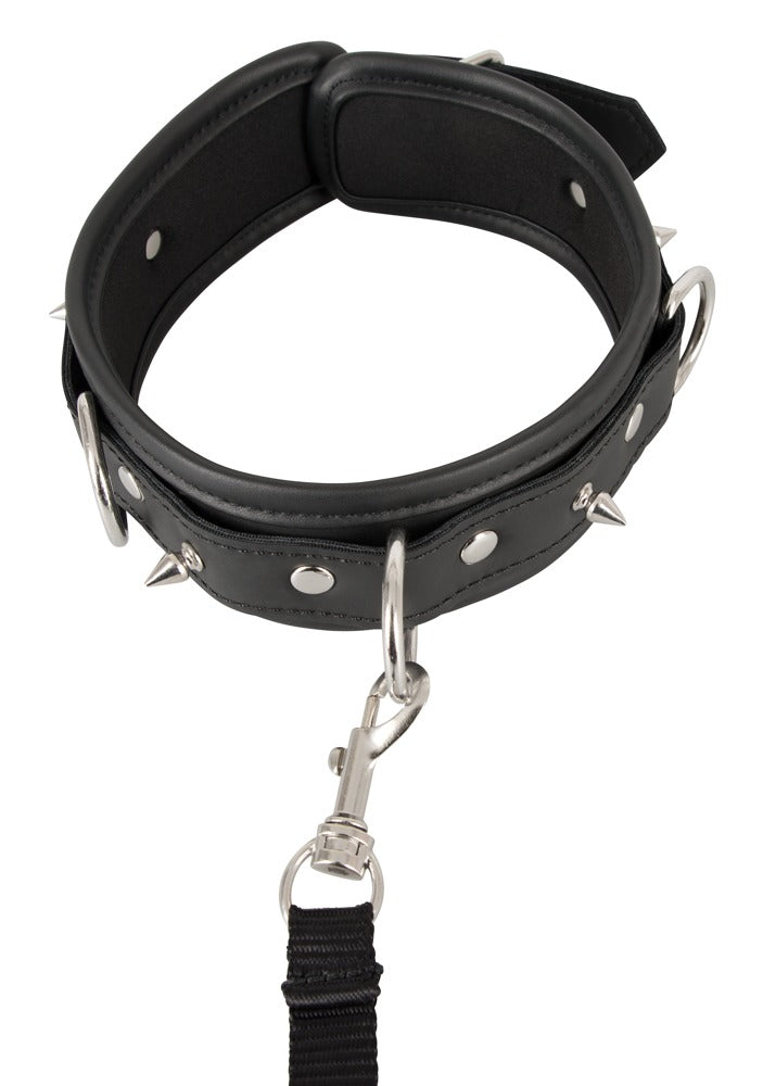 11-Obroża ze smyczą ćwieki zestaw bdsm bondage sex-11