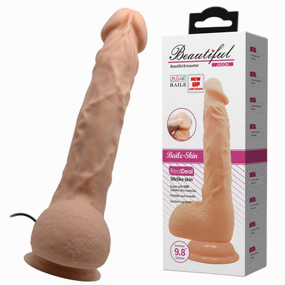 2-Sztuczny penis dildo realistyczne wibracje 24 cm-2