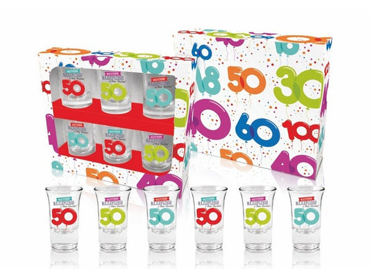 1-Kieliszki zestaw prezent imprezę 50 urodziny 6szt-1