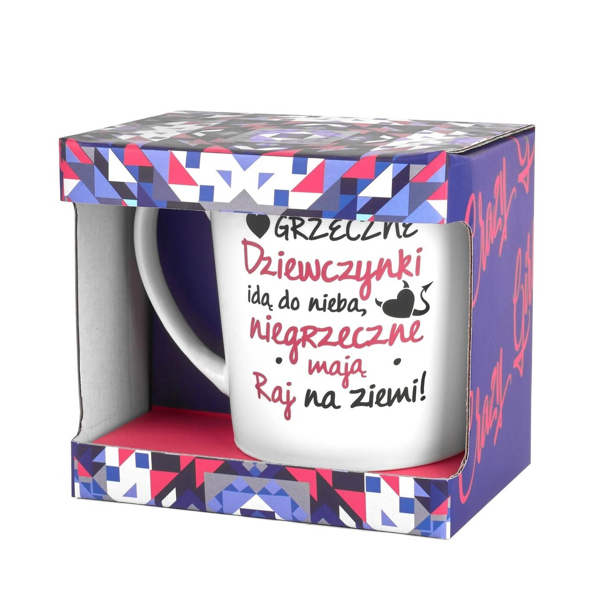 3-Grzeczne dziewczynki idą do nieba Kubek z napisem-3