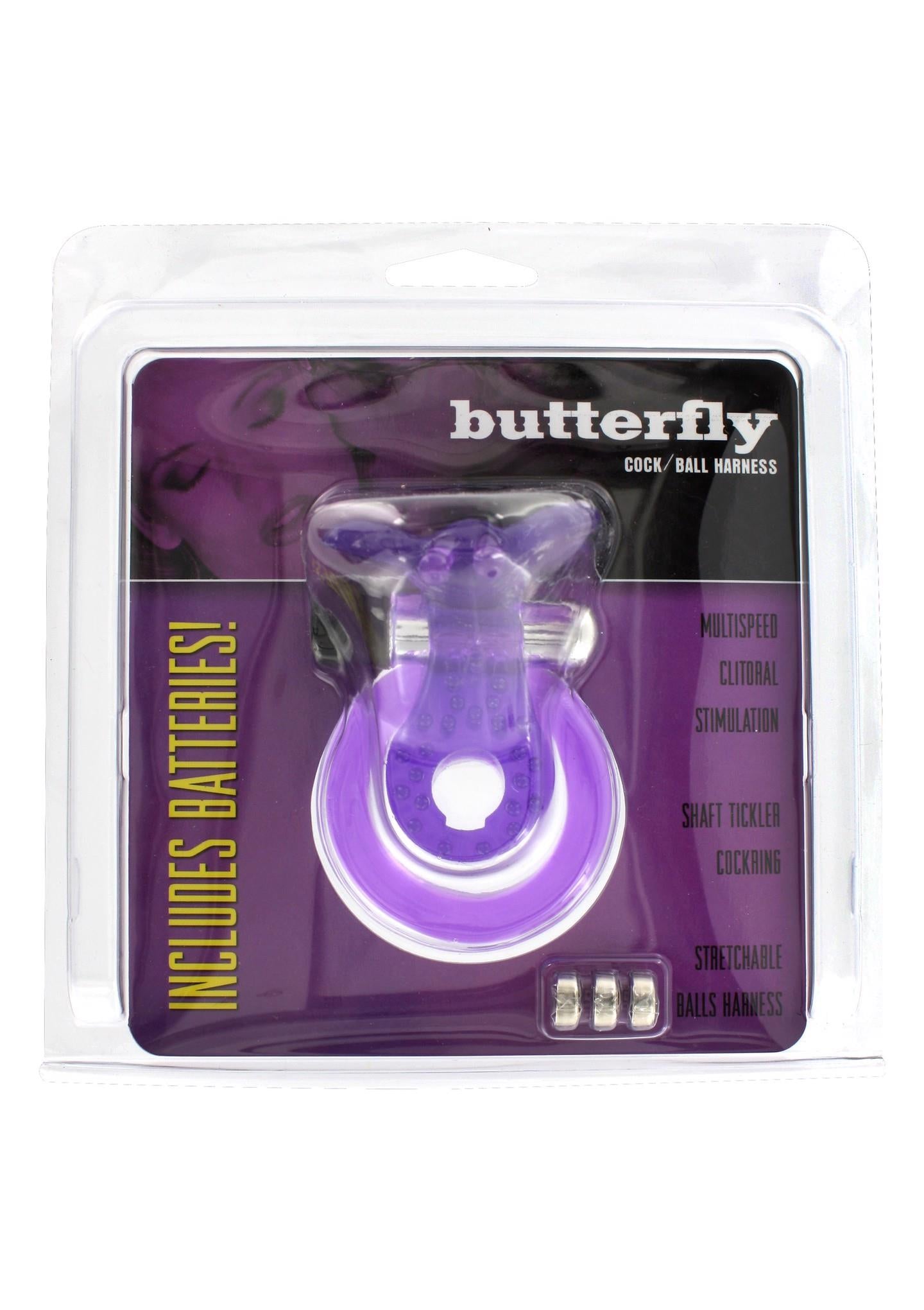3-Pierścień-COCK&BALL RING BUTTERFLY JELLY VIBE-3