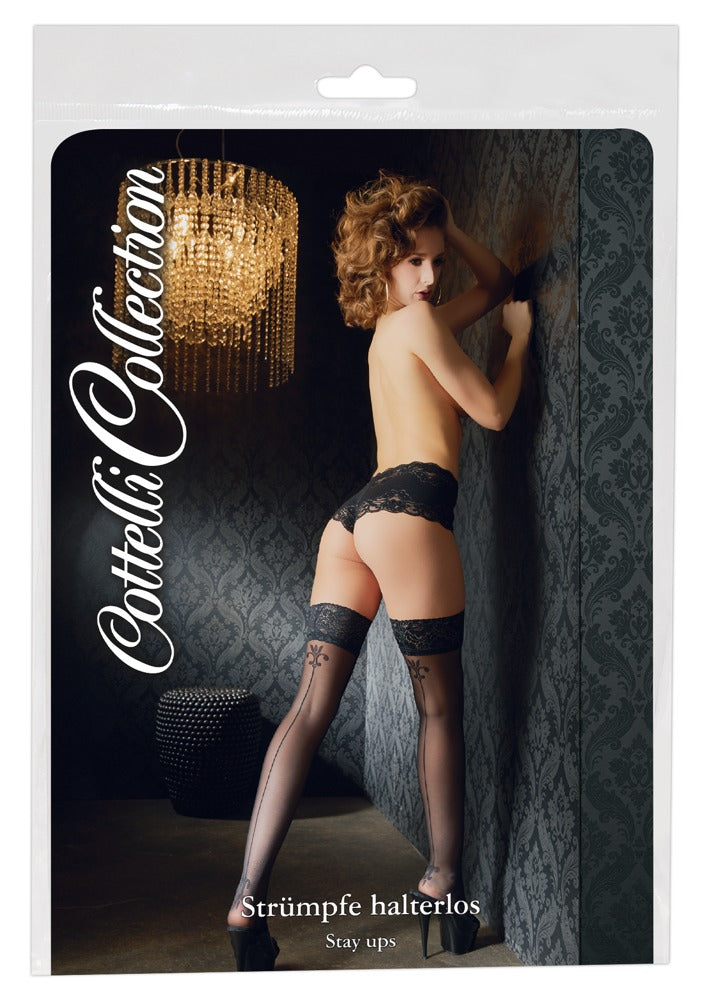 2-Hold-up Stockings with seam 2-2