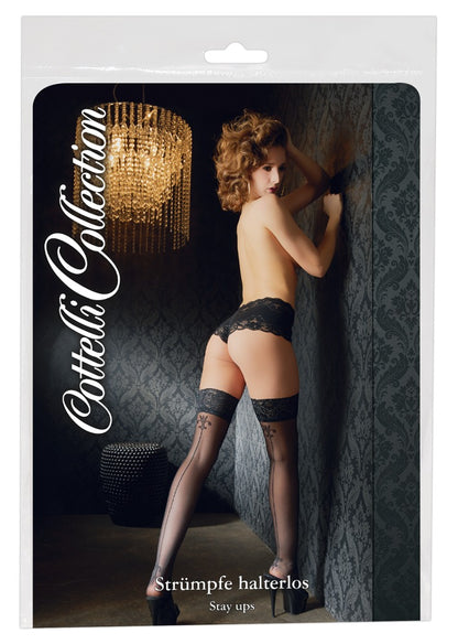 2-Hold-up Stockings with seam 2-2