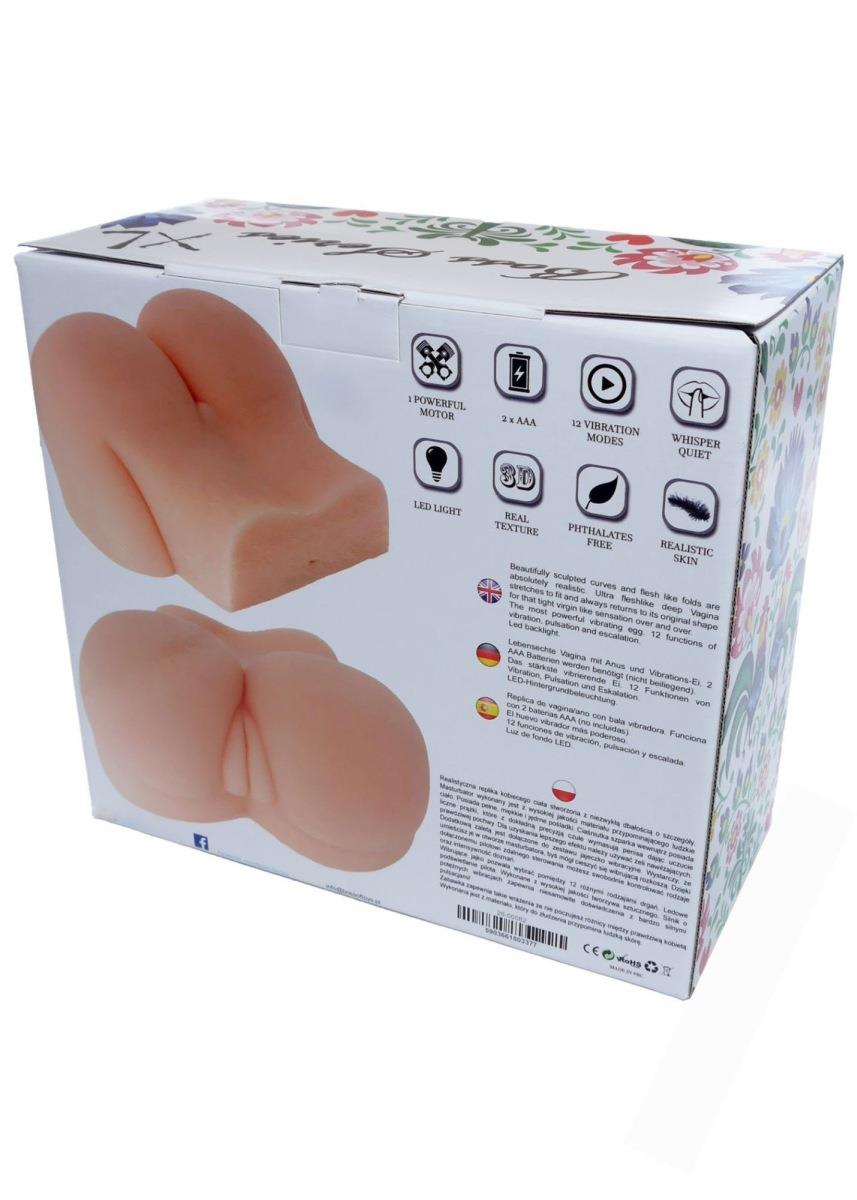 11-Masturbator realistyczny 2 otwory wibracje 3kg xl-11