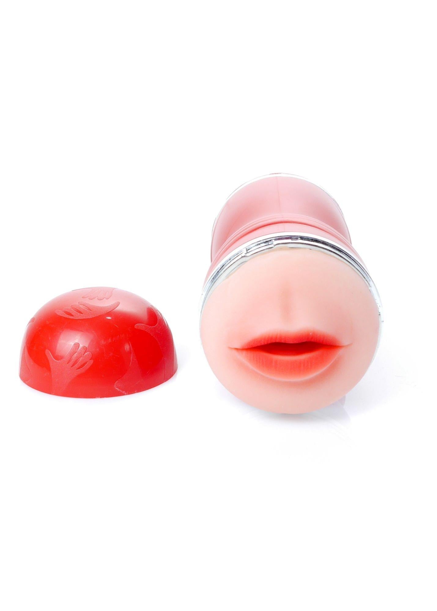 4-Sztuczna pochwa masturbator podwójny cipka usta-4