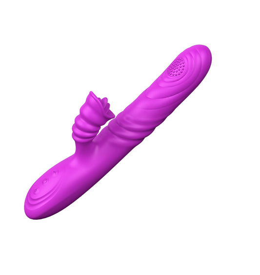 2-Wibrator-Angelia, USB 3 functions of thrusting / 20 vibrations Purple-2