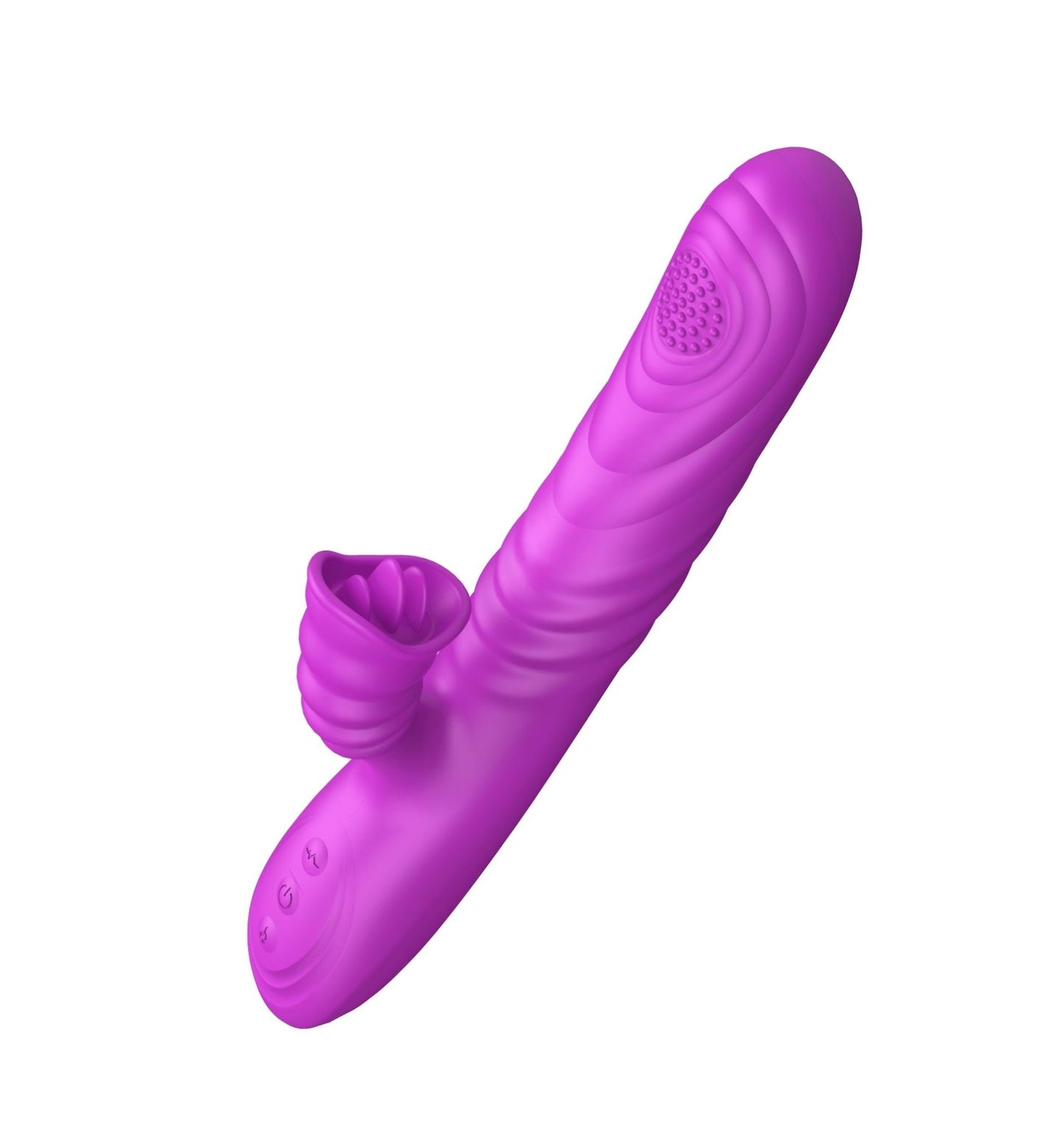 7-Wibrator-Angelia, USB 3 functions of thrusting / 20 vibrations Purple-7