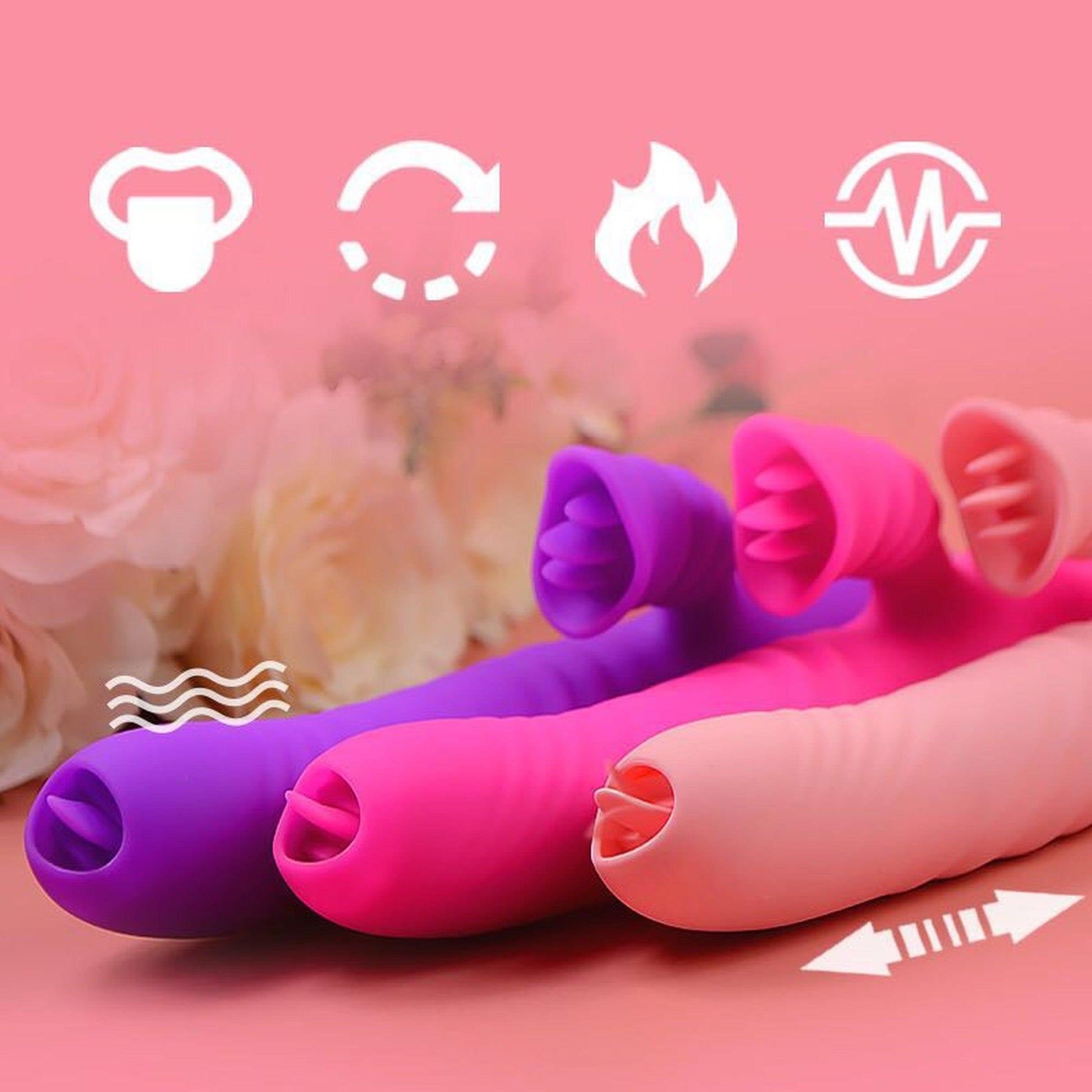 10-Wibrator-Angelia, USB 3 functions of thrusting / 20 vibrations Purple-10