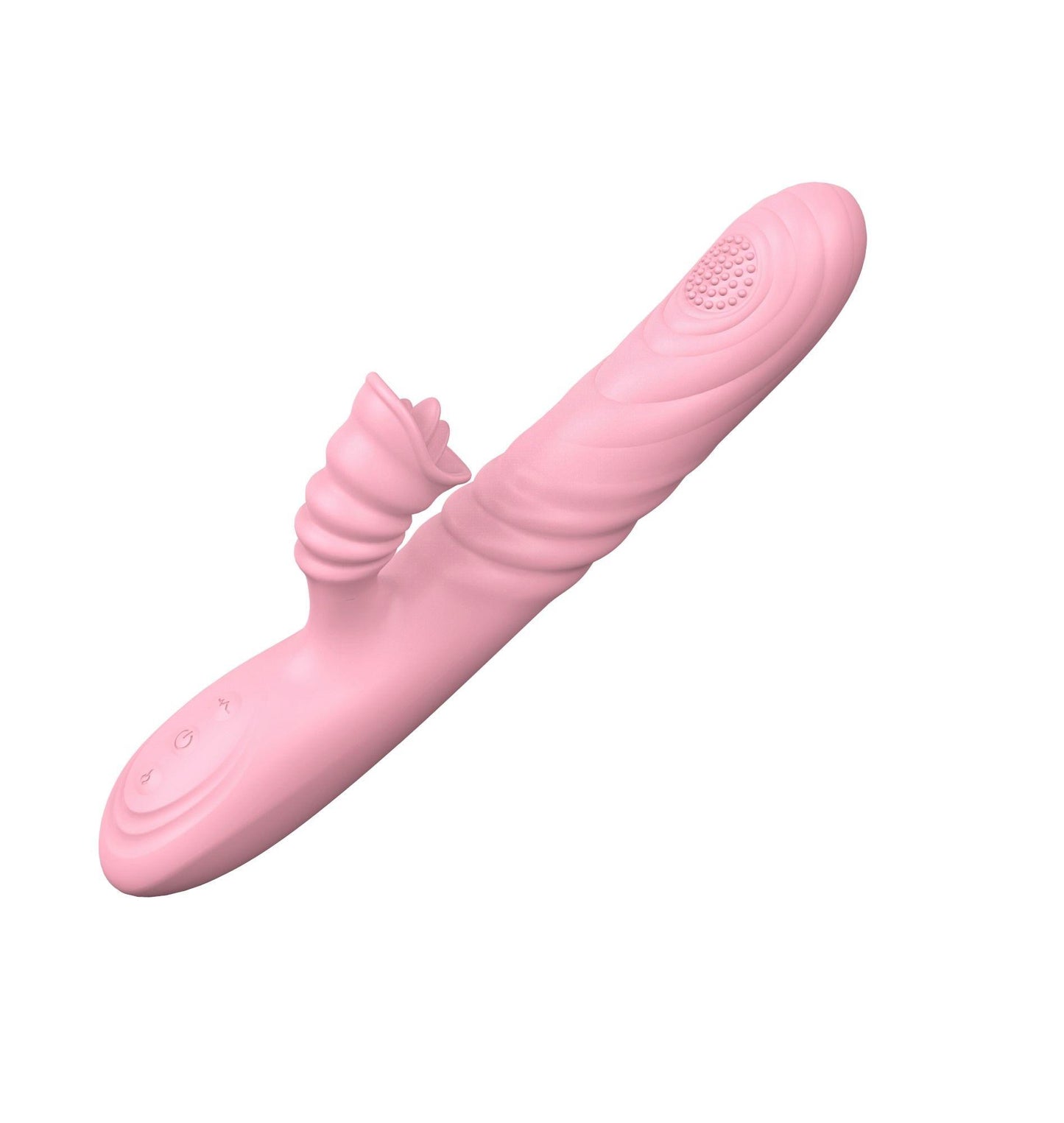 7-Wibrator posuwisty z sex masażerem 20 trybów 23cm-7