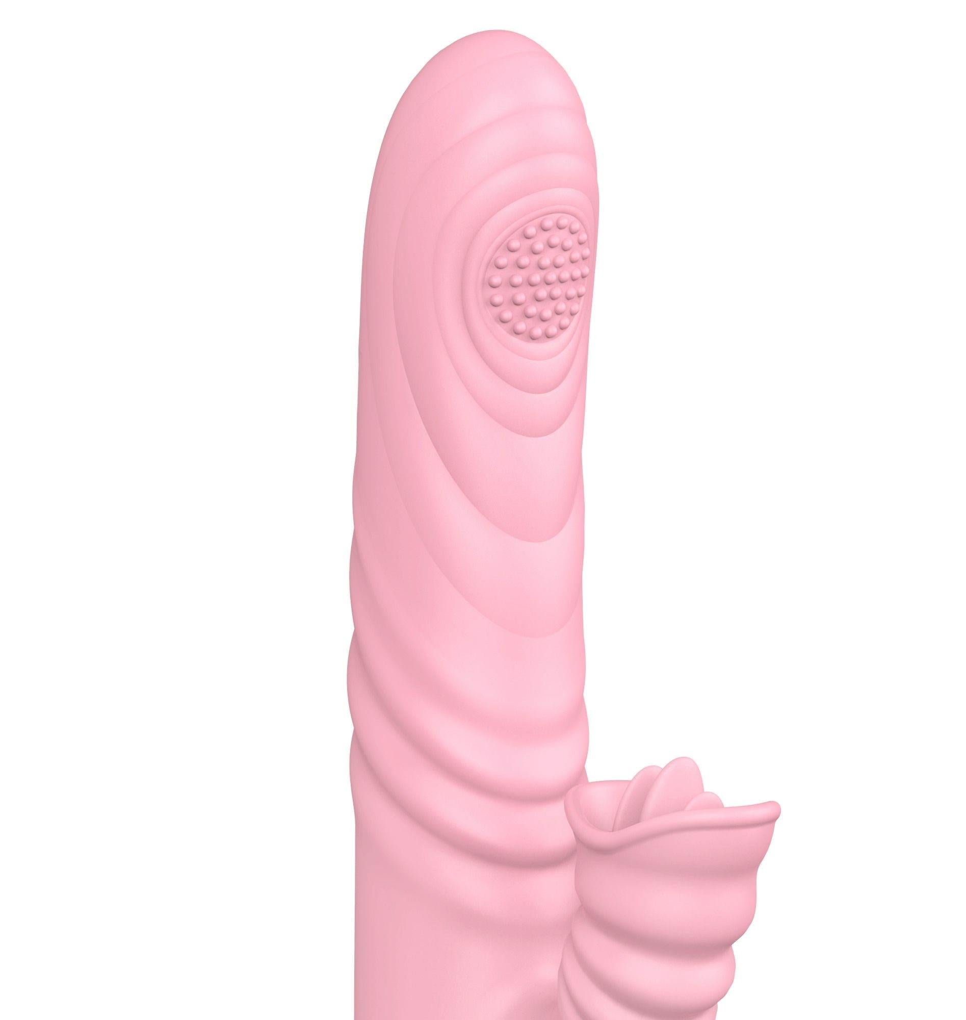 2-Wibrator posuwisty z sex masażerem 20 trybów 23cm-2