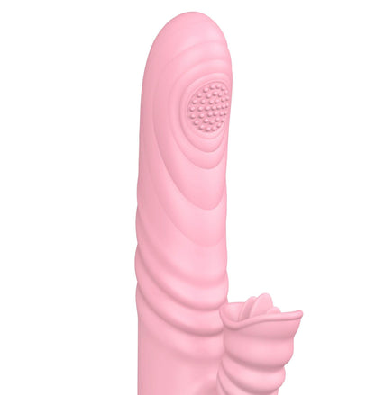 2-Wibrator posuwisty z sex masażerem 20 trybów 23cm-2