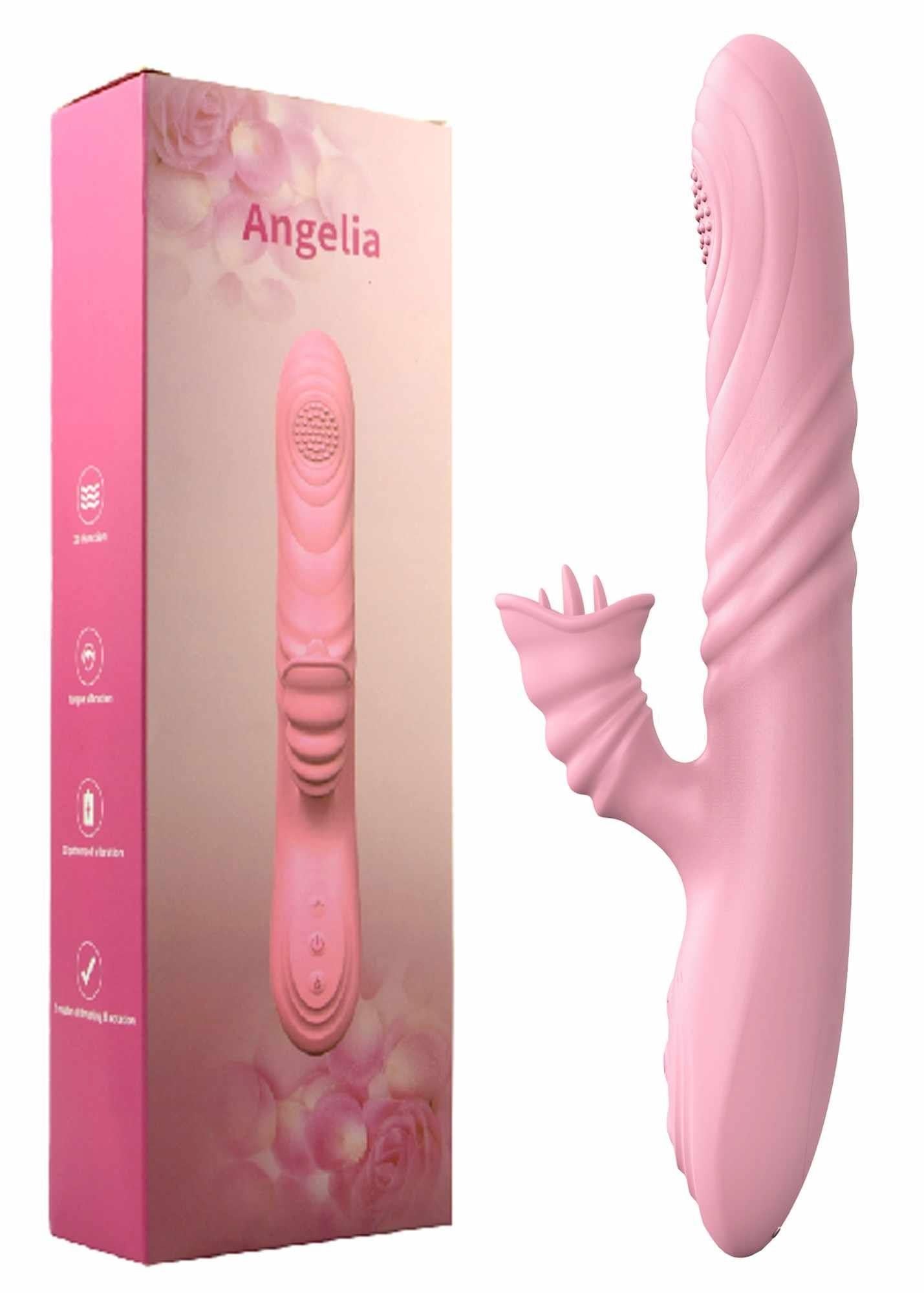 1-Wibrator posuwisty z sex masażerem 20 trybów 23cm-1