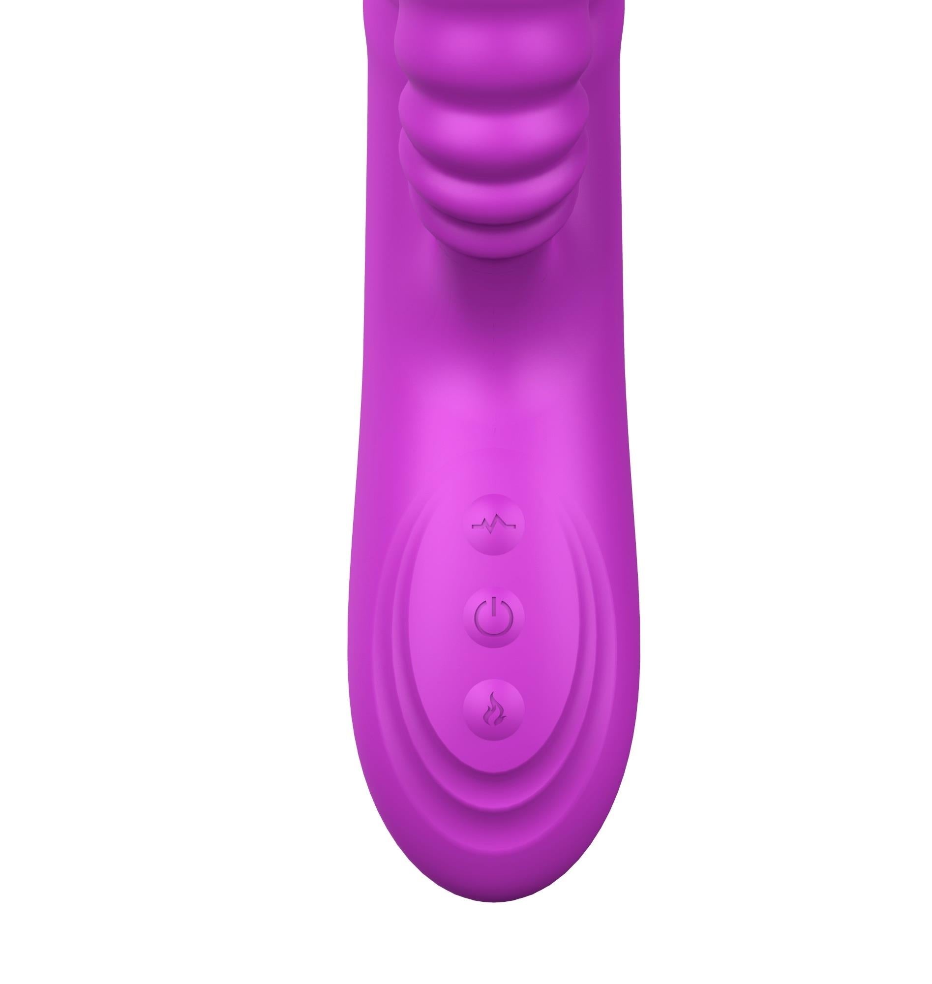 3-Wibrator-Angelia USB 3 functions of thrusting / 20 vibrations Purple-3