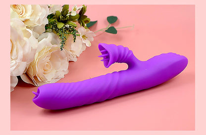 4-Wibrator-Angelia USB 3 functions of thrusting / 20 vibrations Purple-4