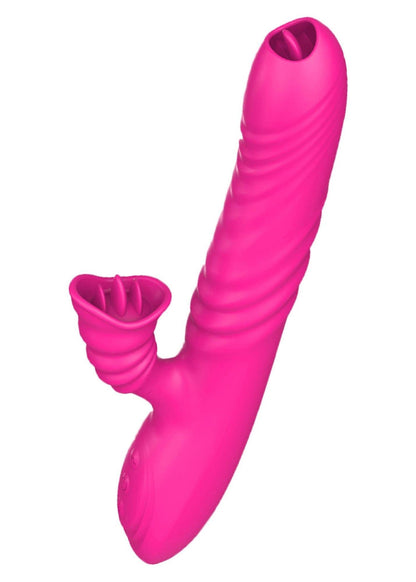 7-Wibrator ogrzewany z sex masażerem 20 trybów 23cm-7