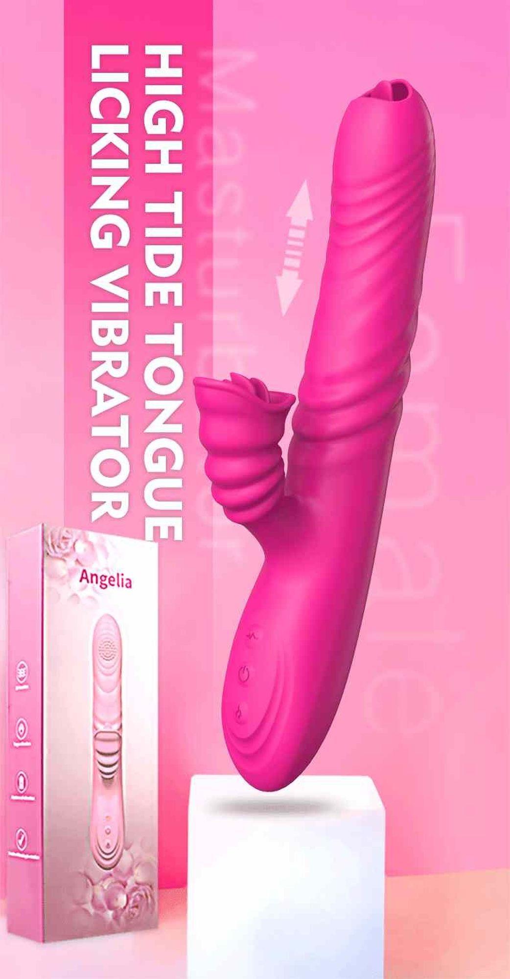 5-Wibrator ogrzewany z sex masażerem 20 trybów 23cm-5