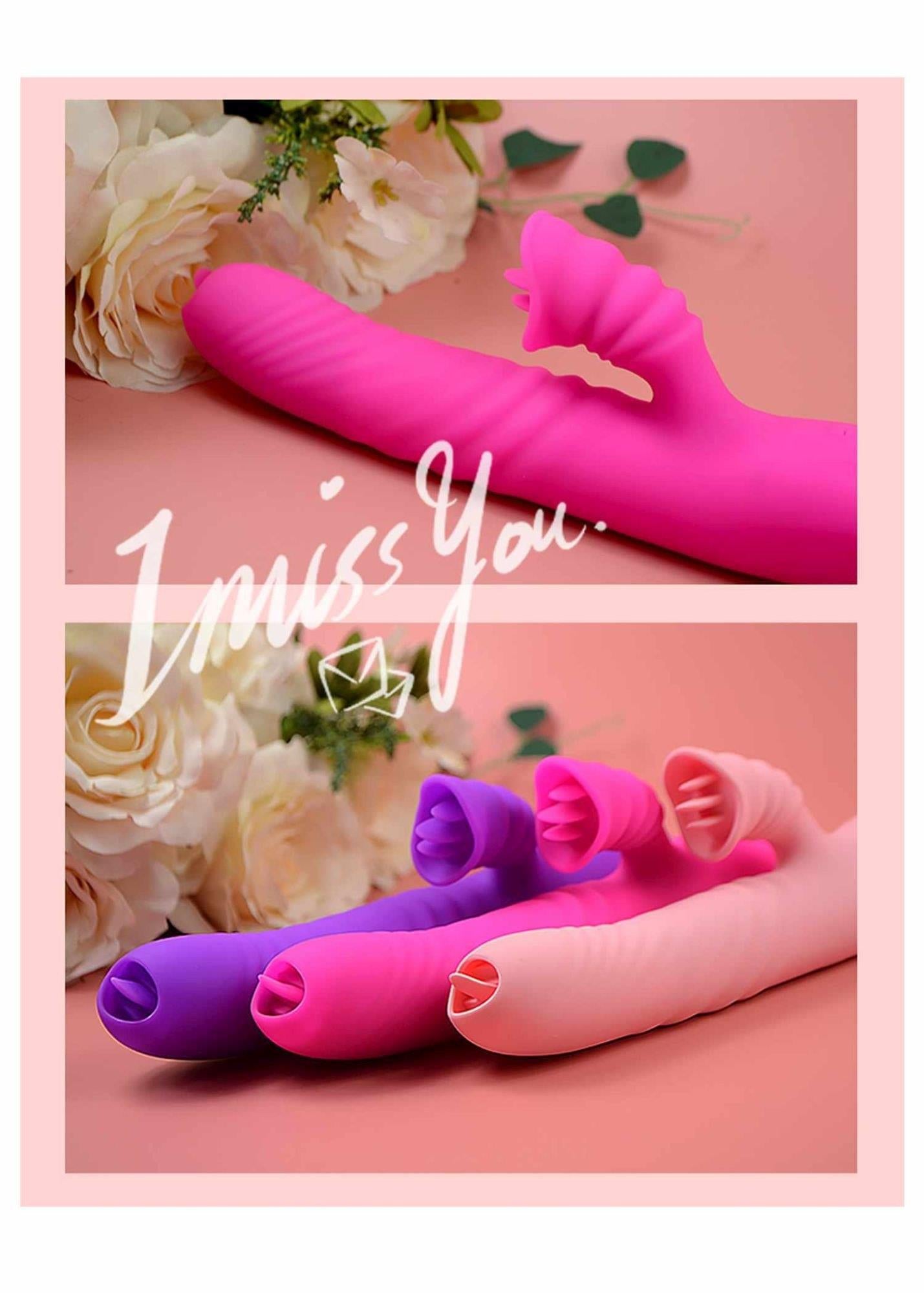 3-Wibrator ogrzewany z sex masażerem 20 trybów 23cm-3