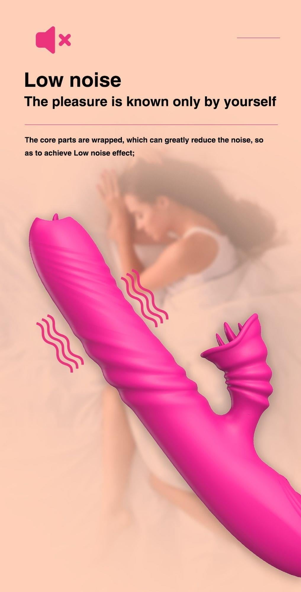 12-Wibrator ogrzewany z sex masażerem 20 trybów 23cm-12