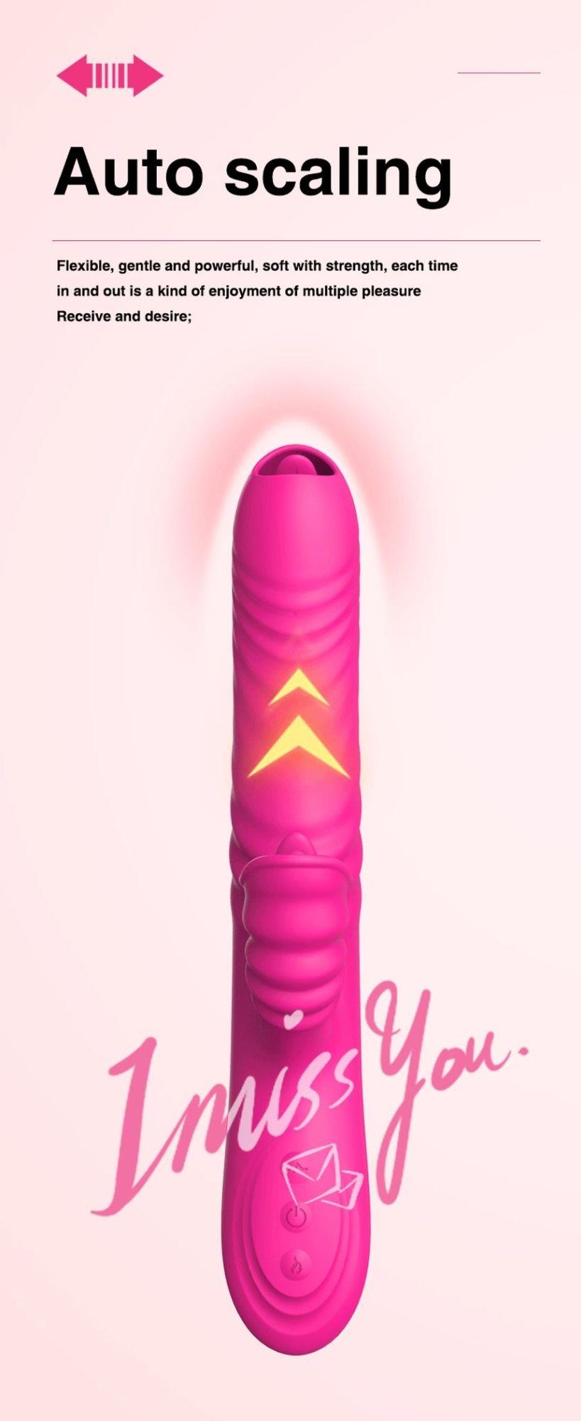 13-Wibrator ogrzewany z sex masażerem 20 trybów 23cm-13