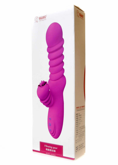 7-Wibrator króliczek rotacja posuw 30 trybów 24cm-7