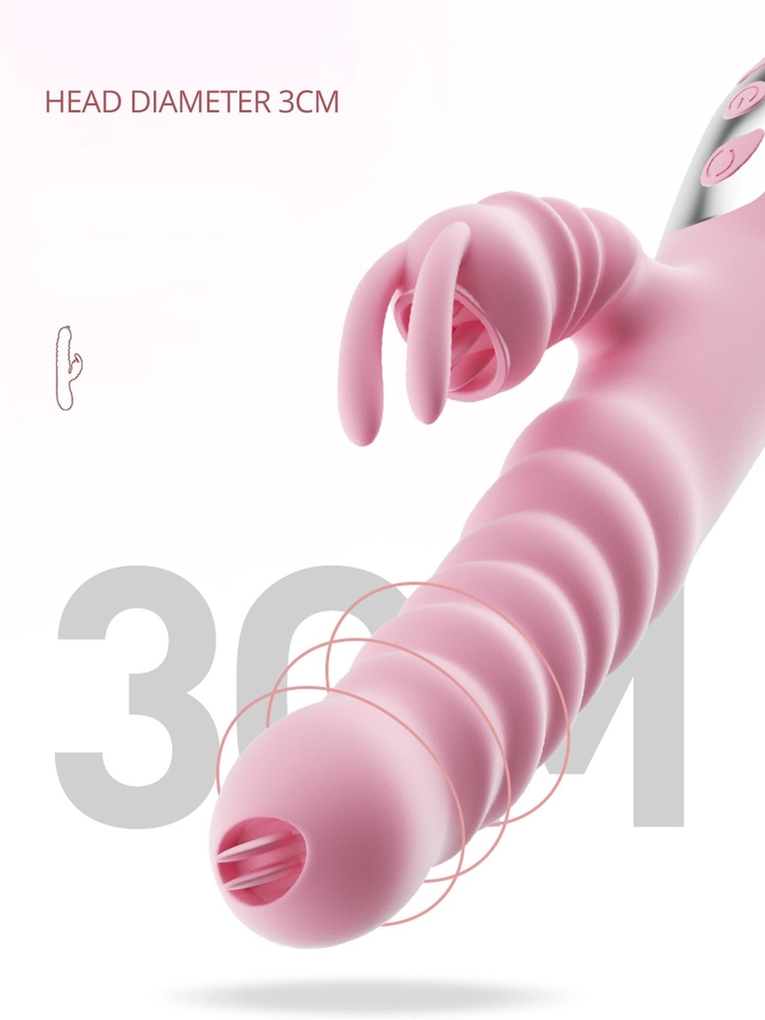 11-Wibrator królik 2w1 mocny orgazm pochwy punktu G-11