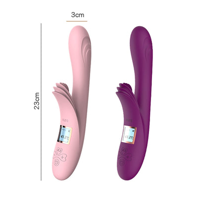 2-Wibrator damski królik z wibracjami masażer łechtaczki 23 cm-2
