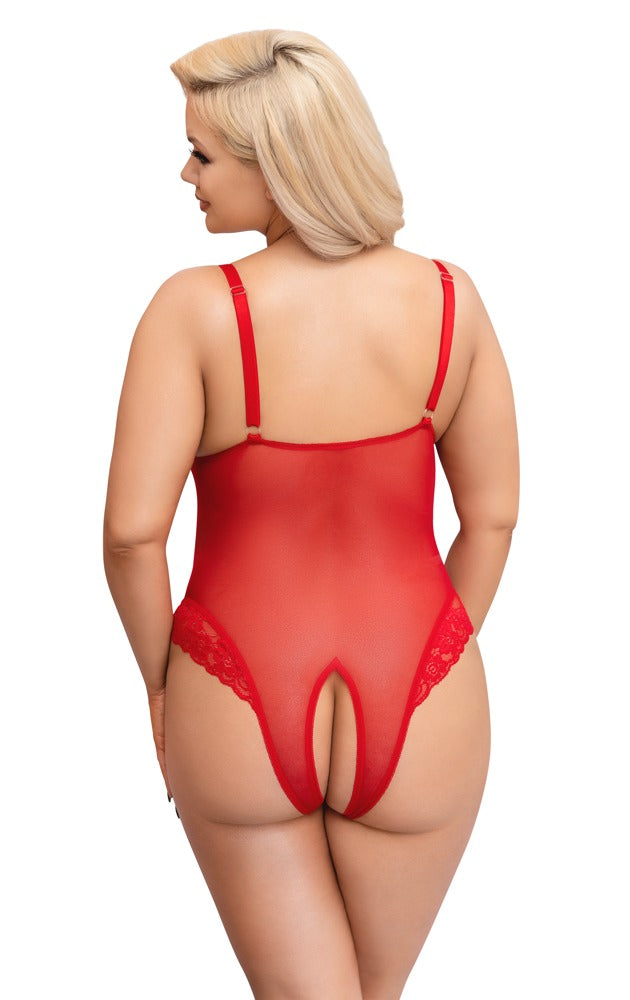 8-Crotchless Body red XL-8