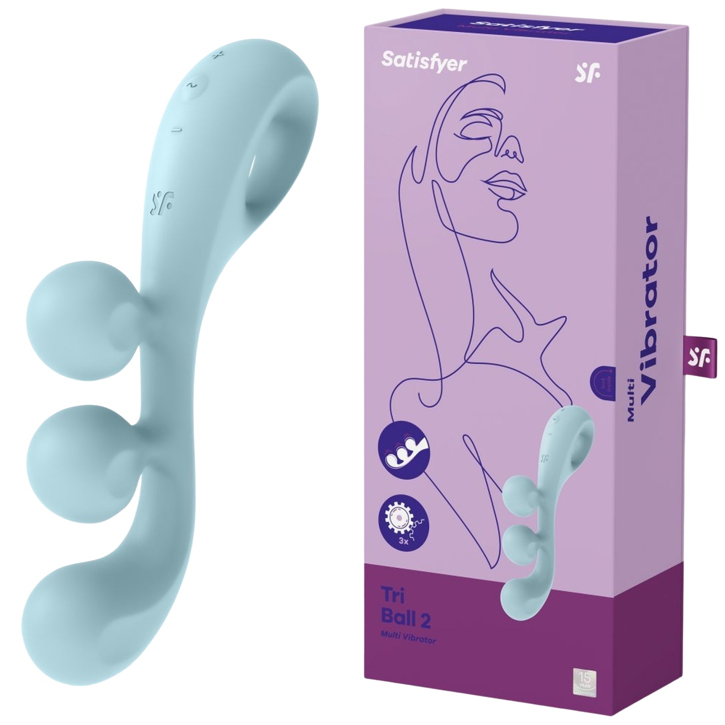 1-Wibrator stymulacja pochwy Satisfyer Tri Ball 2-1