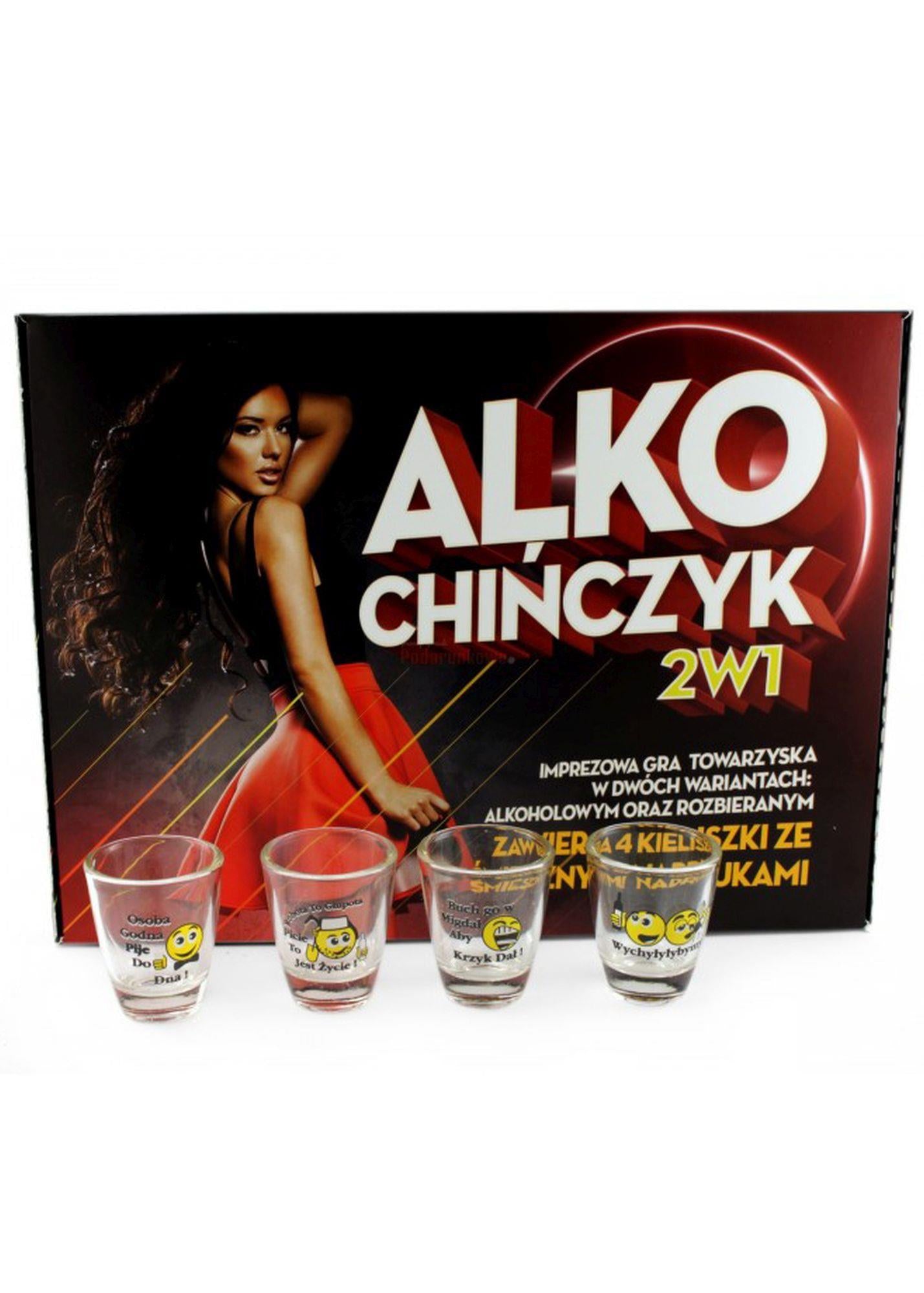 4-Alko chińczyk 2 gry alkoholowe imprezowe kieliszki-4