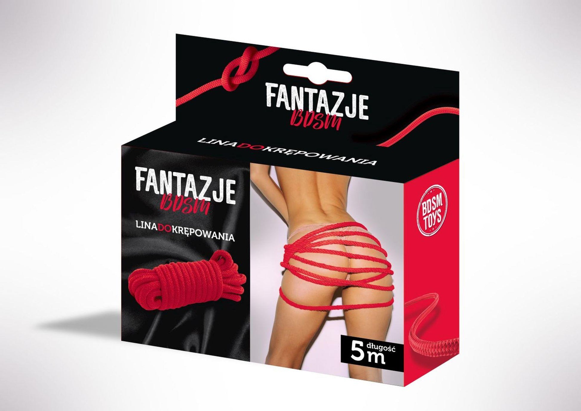 1-Linki Fantazje BDSM Lina do krępowania Czerwona-1