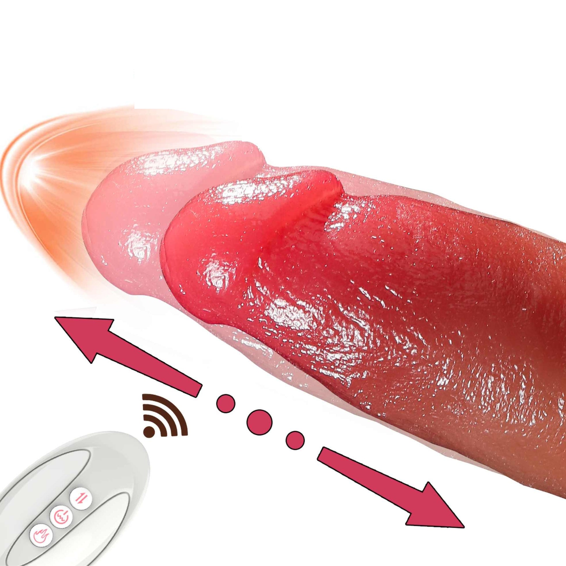 7-WIBRATOR REALISTYCZNY PENIS GÓRA DÓŁ EROTYKA-7