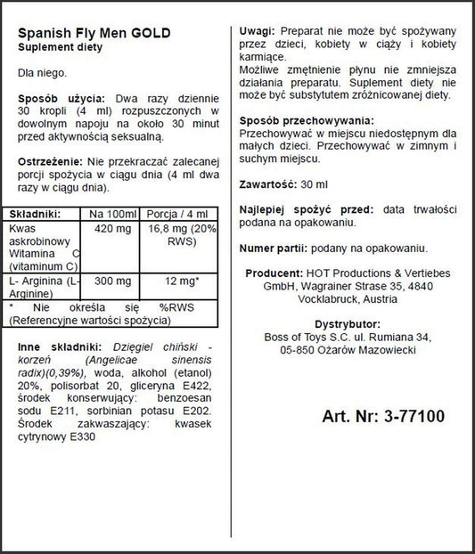 2-Afrodyzjak hiszpańska mucha krople pobudzające 30m-2