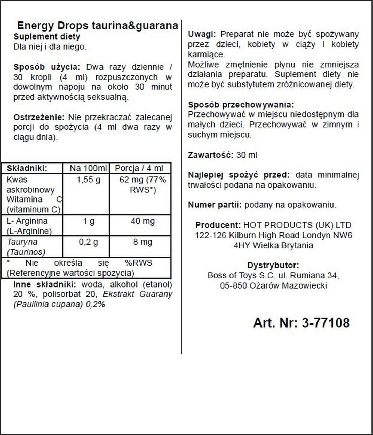 2-Krople podnoszące libido pożądanie energię 30ml-2