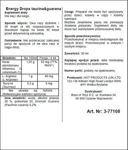 2-Krople podnoszące libido pożądanie energię 30ml-2