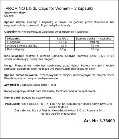 2-Mocne sex kapsułki podniecające dla kobiet 2szt-2