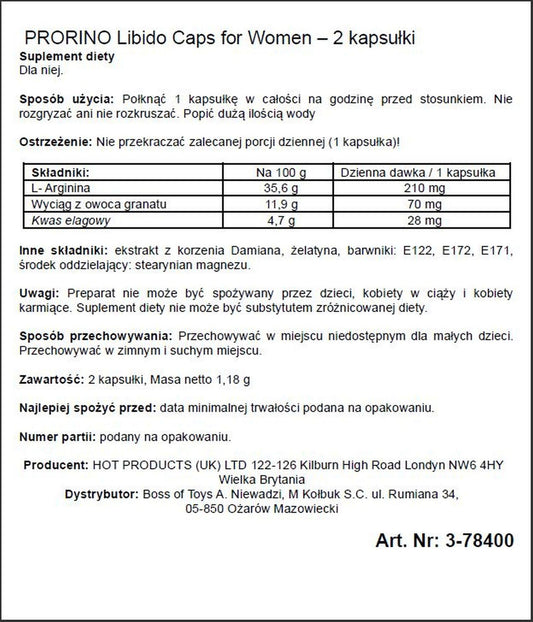 2-Mocne sex kapsułki podniecające dla kobiet 2szt-2