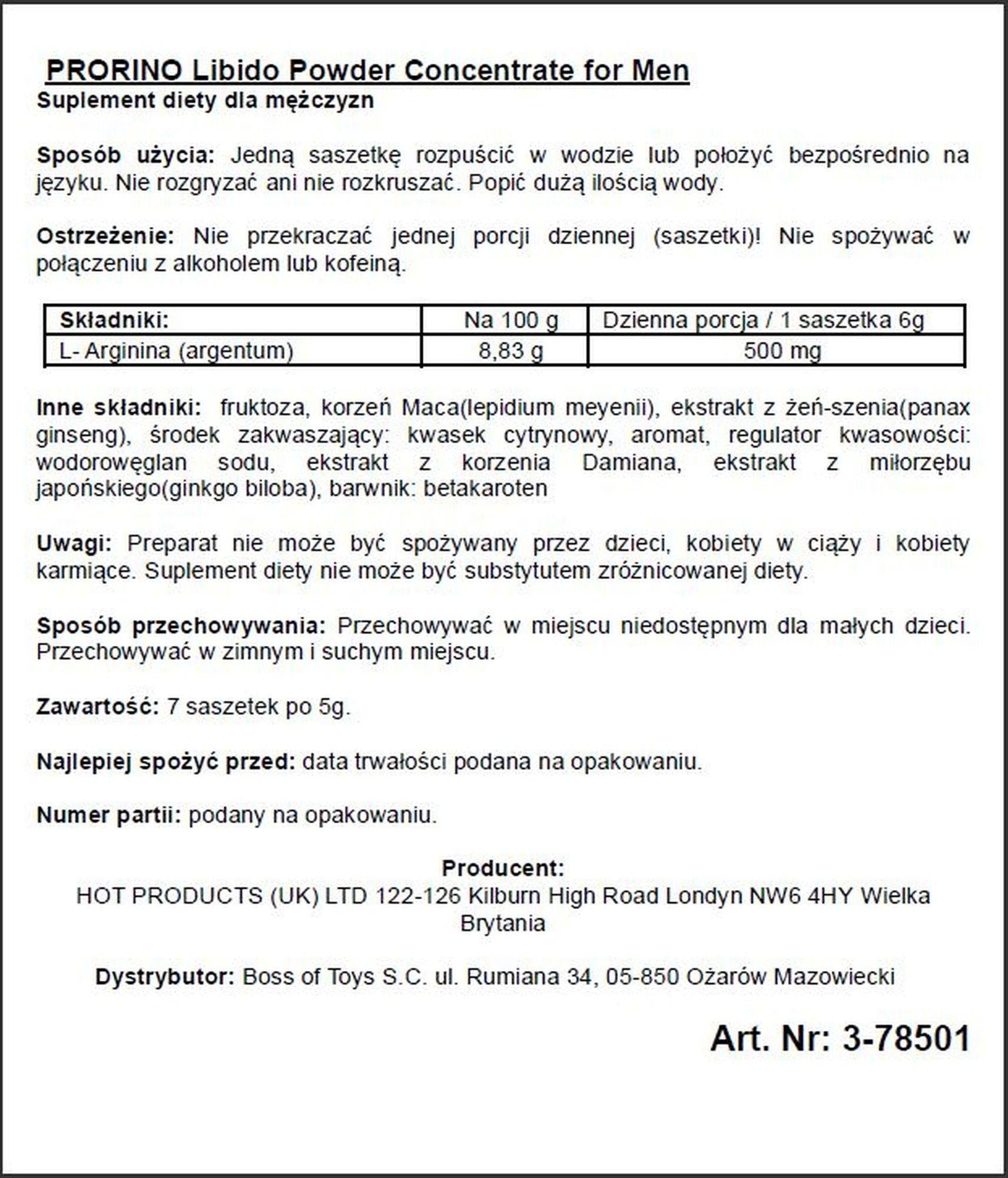 2-Koncentrat na erekcję potencję libido w saszetkach-2