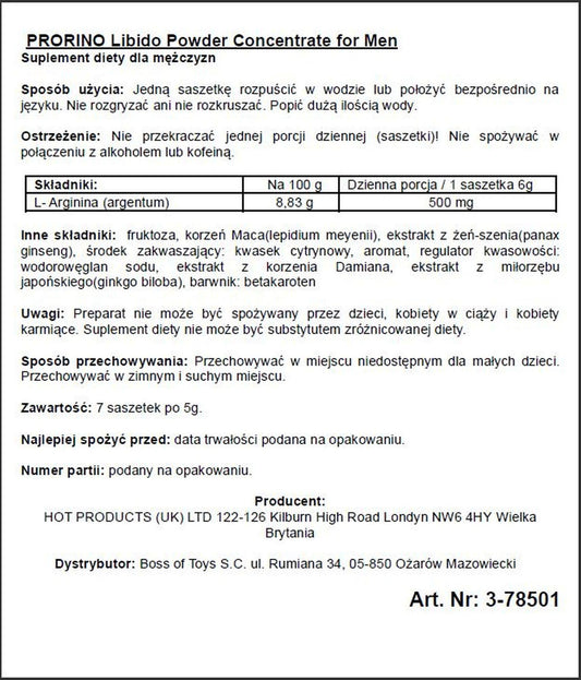 2-Koncentrat na erekcję potencję libido w saszetkach-2