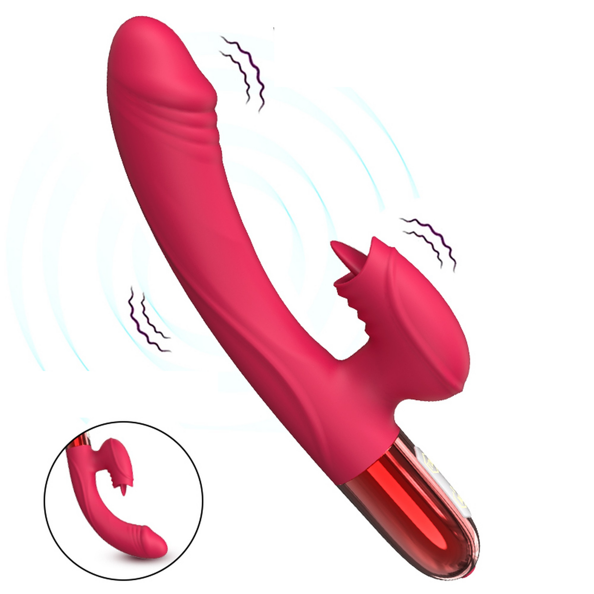 6-Wibrator podgrzewany damski królik wibracje sex-6