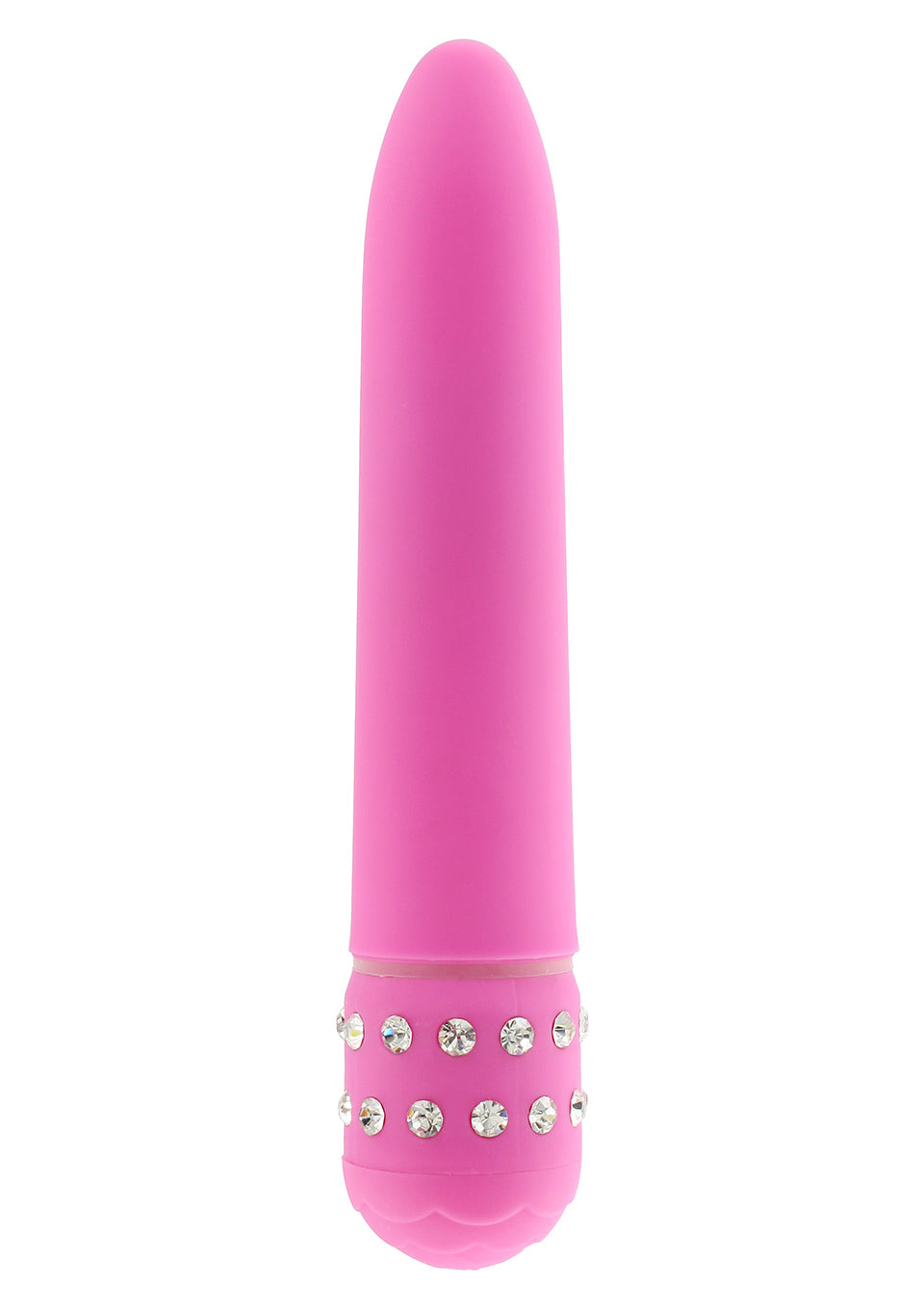 4-Smukły gładki klasyczny wibrator kryształki 15cm-4