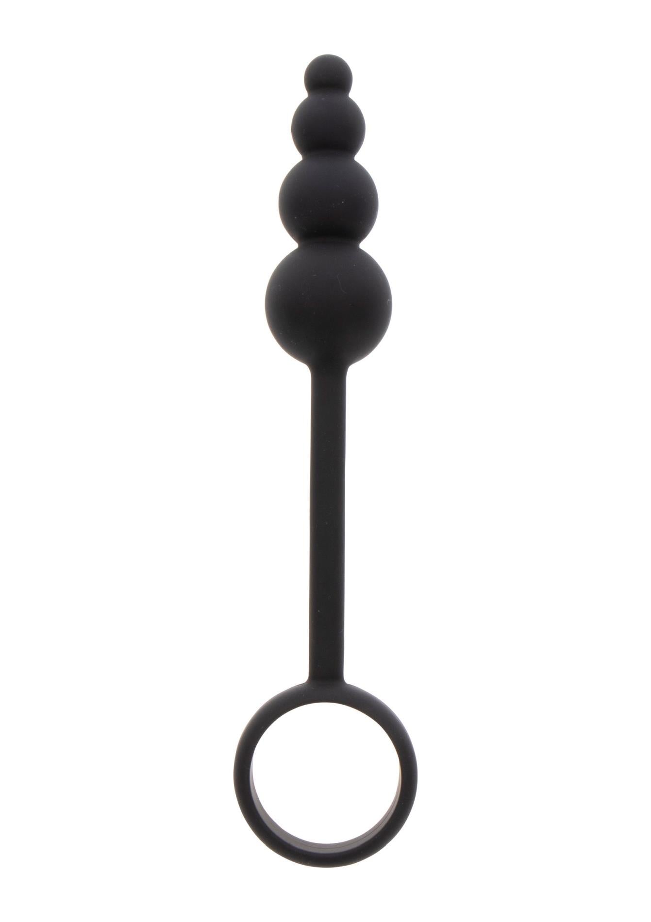 3-Anal Snake Plug & Penis Ring Black-3