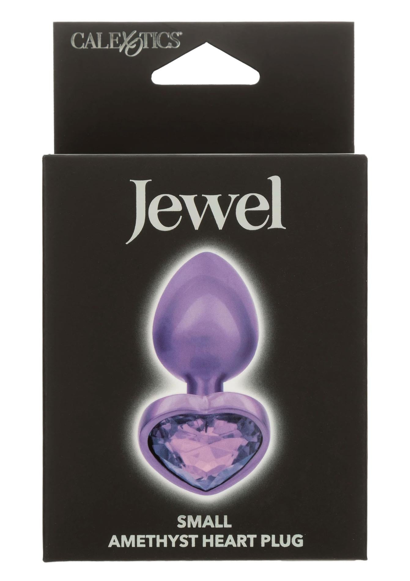2-Diamond Heart Plug Small Purple-2