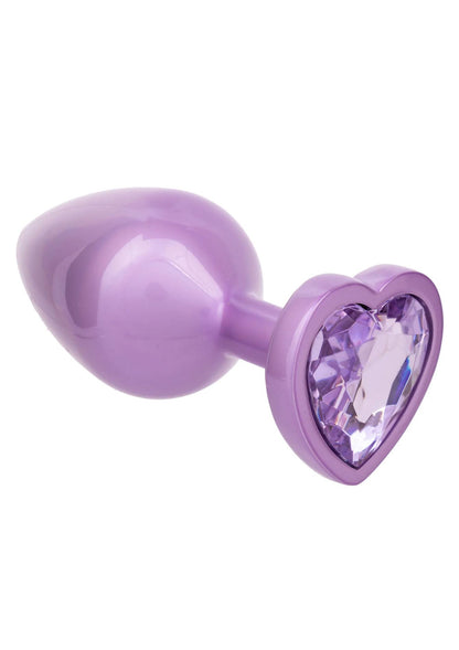 6-Diamond Heart Plug Large Purple-6