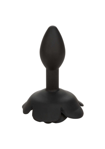 2-Small Rose Anal Plug Black-2