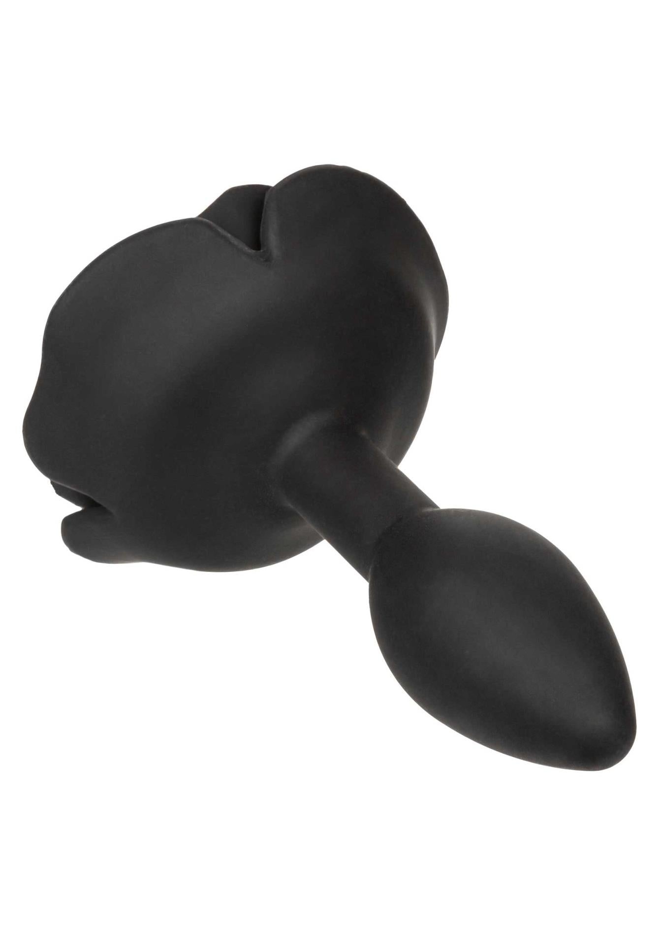 5-Small Rose Anal Plug Black-5