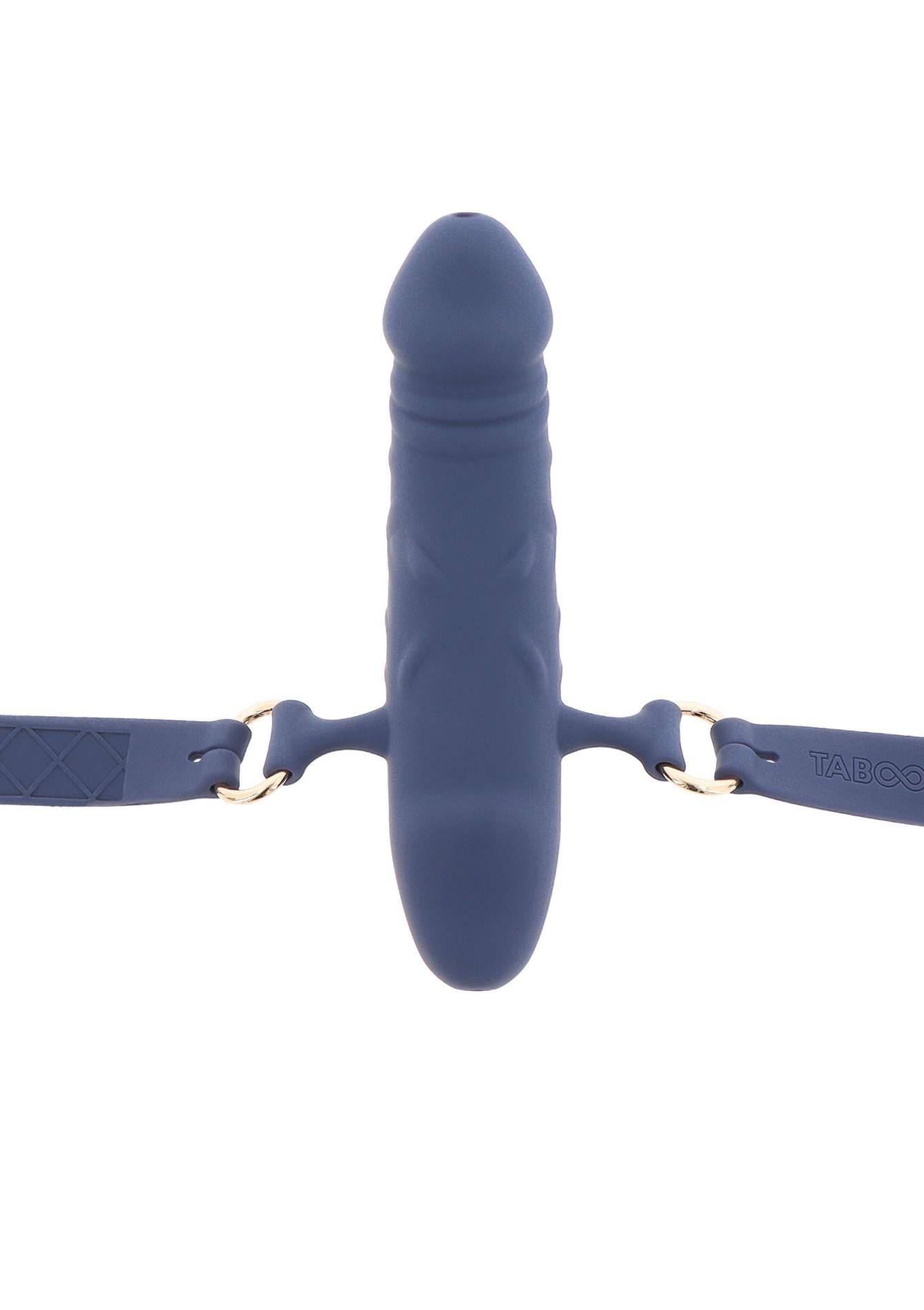 5-Silicone Breathable Penis Gag Blue-5