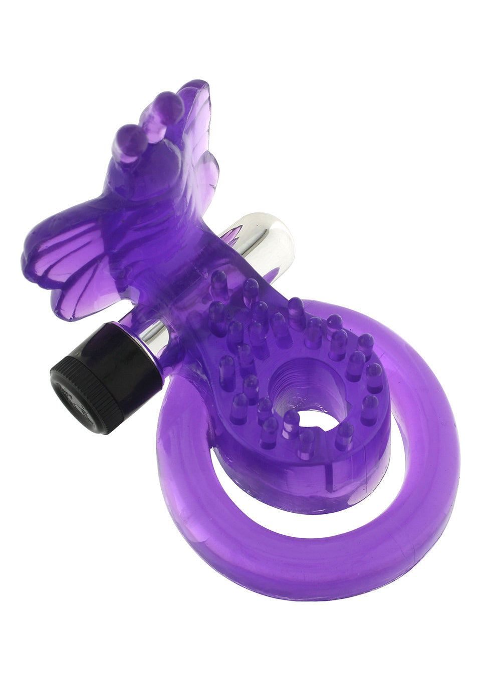 4-Pierścień-COCK&BALL RING BUTTERFLY JELLY VIBE-4